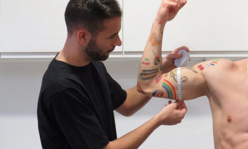 Medición perímetro del biceps